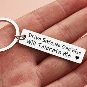personalised keyrings with engraved text