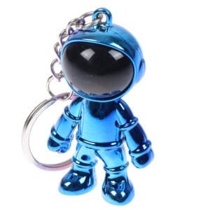 Värvilised võtmehoidjad - 3D astronaut sinine lilla tagaküljega