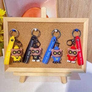 Suveniir võtmehoidjad - nallekaru dollariklaasidega