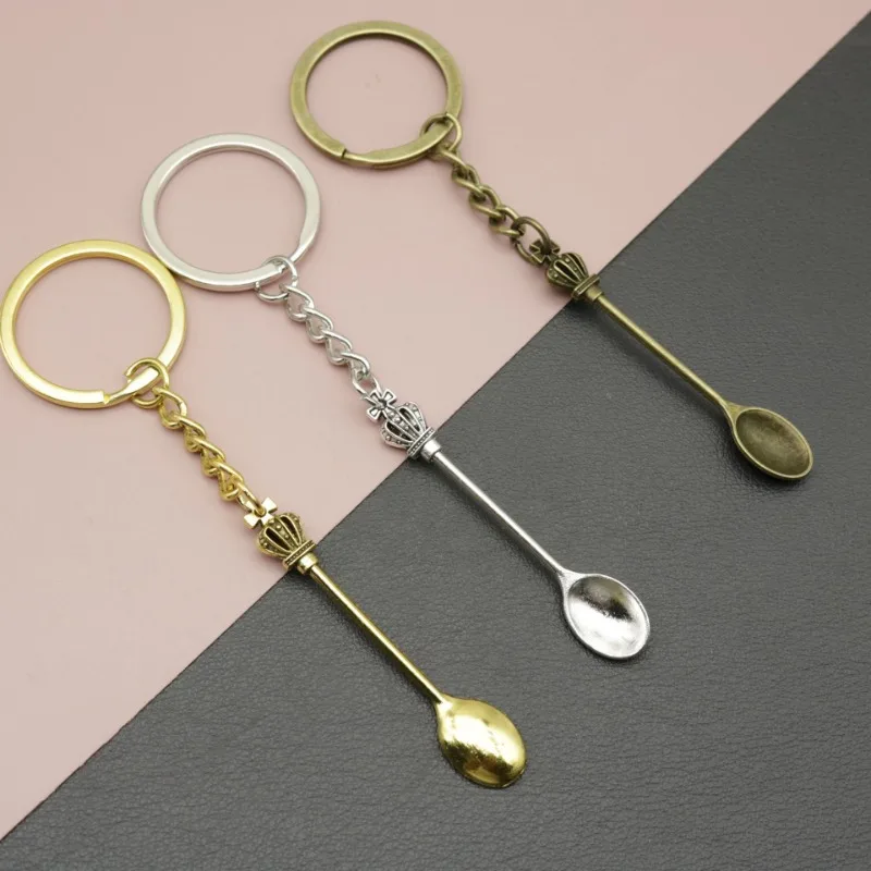 minimalist keyrings in the shape of a spoon