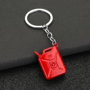 Fuel can shaped keyring - red 20L replica