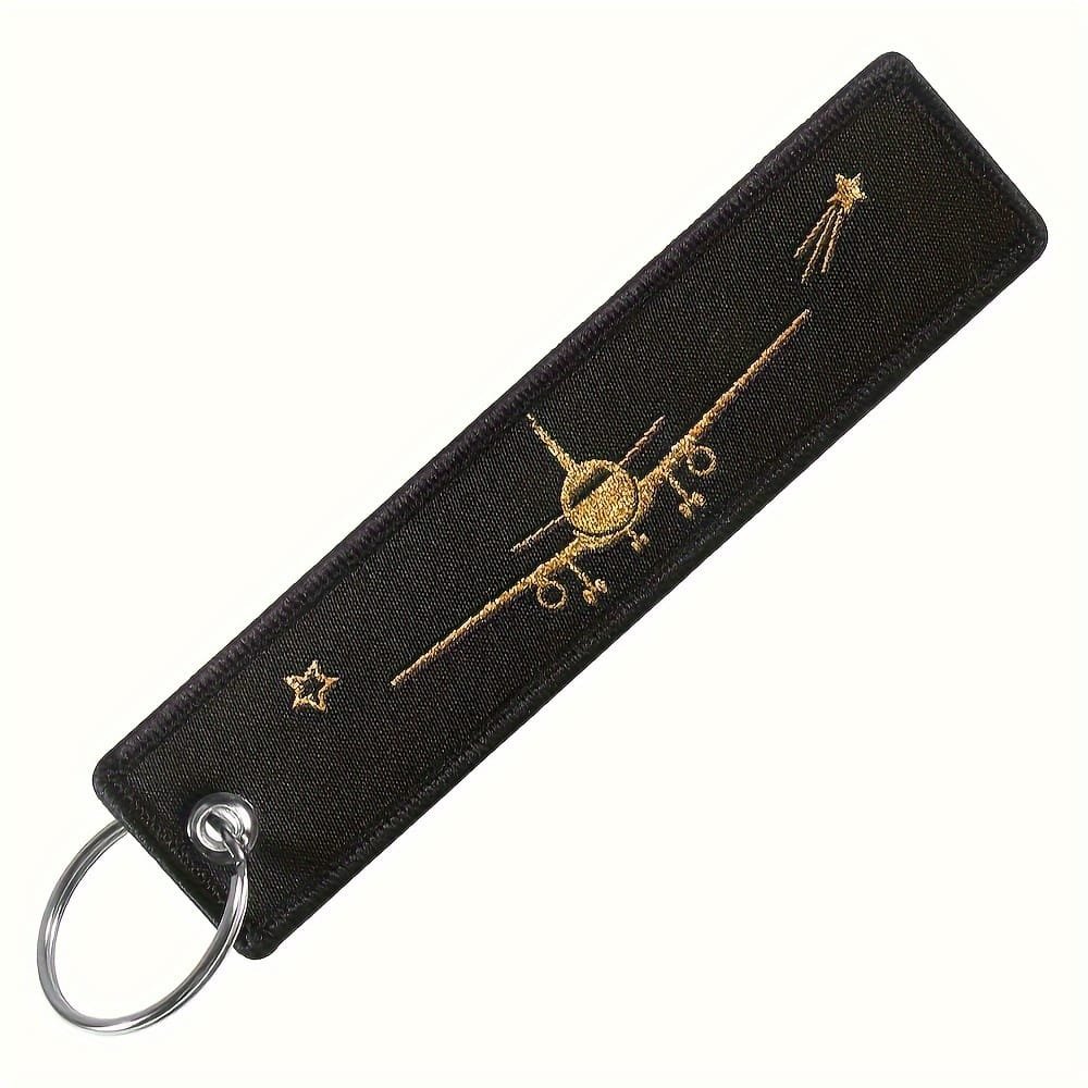 Raktų pakabukai pilotams su siuvinėtu užrašu PILOT ir lėktuvu - Image 2