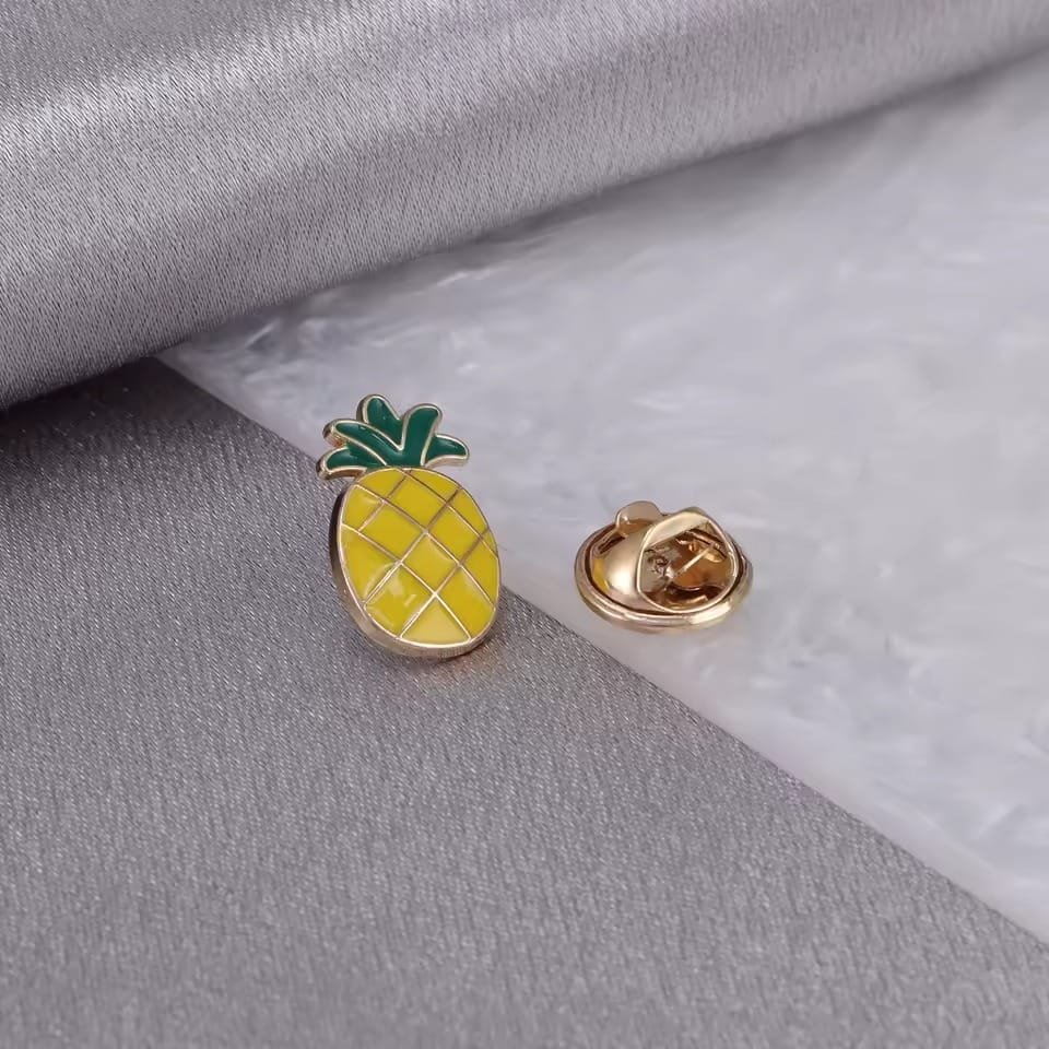 Gelbe Ananas Emaille Pin Sommer Brosche tropische Früchte ästhetische Pin